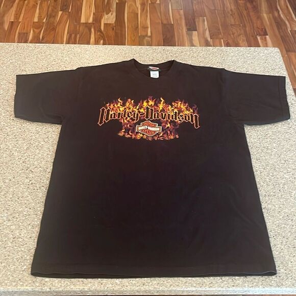 HARLEY-DAVIDSON Daphne, Alabama Eastern Shore 2007 Pinup Girl Graphic Tee - Picture 13 of 15